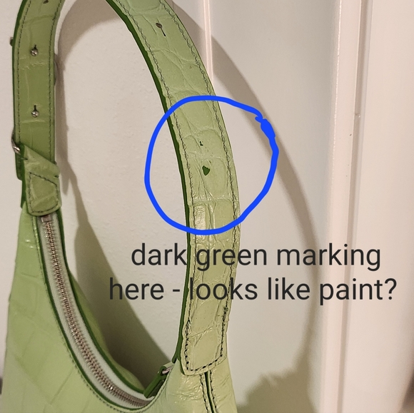 STAUD Scotty bag - Croc Embossed in Agave (light green) - Picture 4 of 10